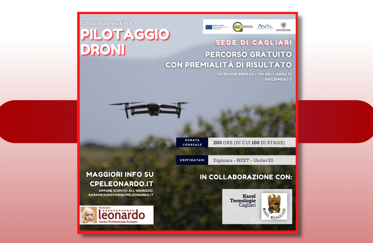 Corso di formazione pilotaggio Droni